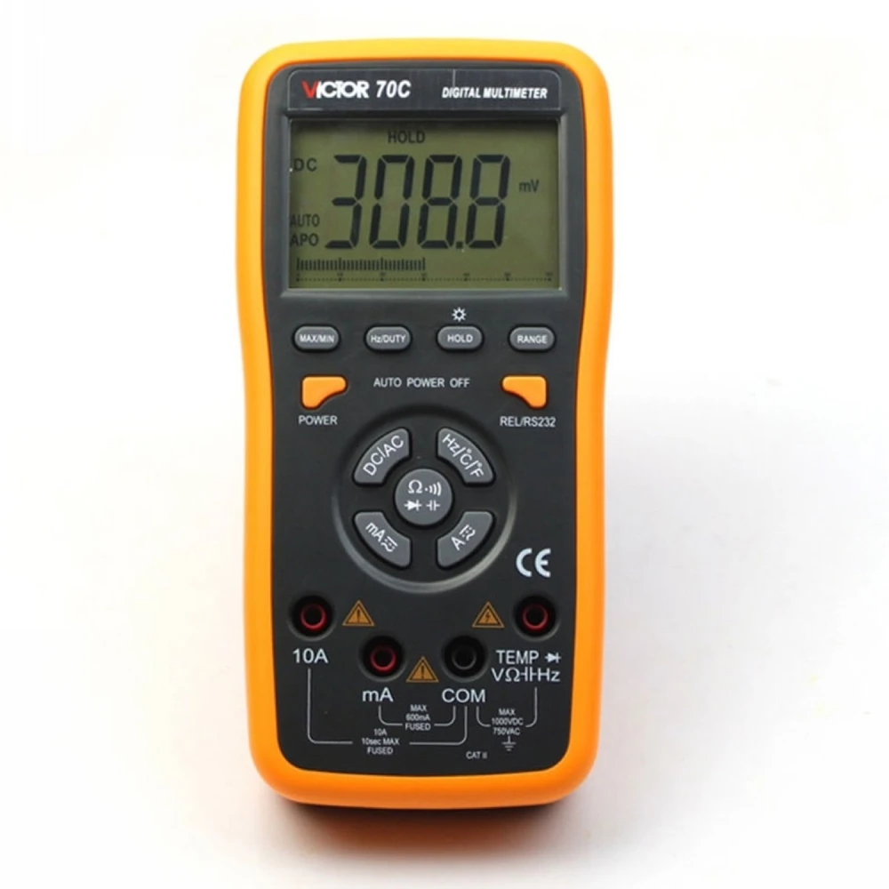Multimetru digital autorange Victor 70C cu conexiune PC USB