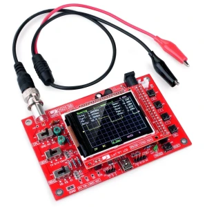ALLSUN Osciloscop digital DSO138 asamblat cu ecran TFT de 2.4 inch și sondă