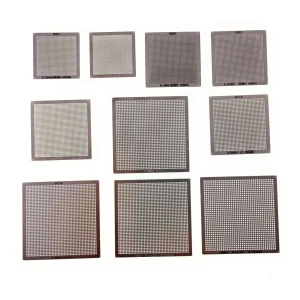 Pachet 10 șabloane universale BGA Reballing Calor Direct 0,3-0,76 mm