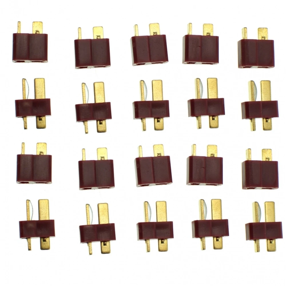 Pachet 20 conectori T-Dean (10 tata + 10 mama) pentru drone și RC
