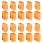 Pachet 20 conectori XT60 (10 femela + 10 mascul) Amass pentru baterii LiPo