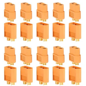 Pachet 20 conectori XT60 (10 femela + 10 mascul) Amass pentru baterii LiPo