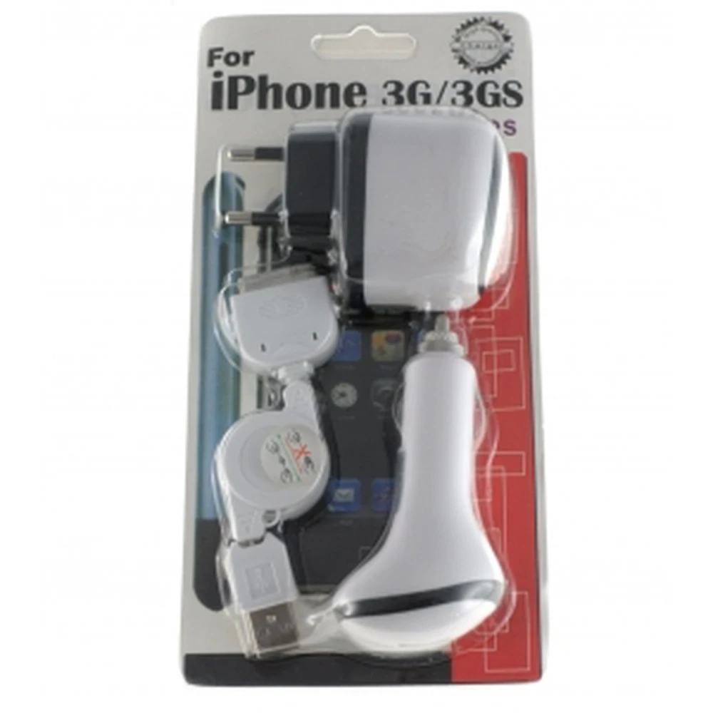 Pachet 3 în 1 încărcătoare pentru Apple iPod, iTouch, iPhone 3G