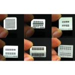 Pachet 6 stenciluri reballing pentru memorii DDR, DDR2, DDR3 și GDDR5
