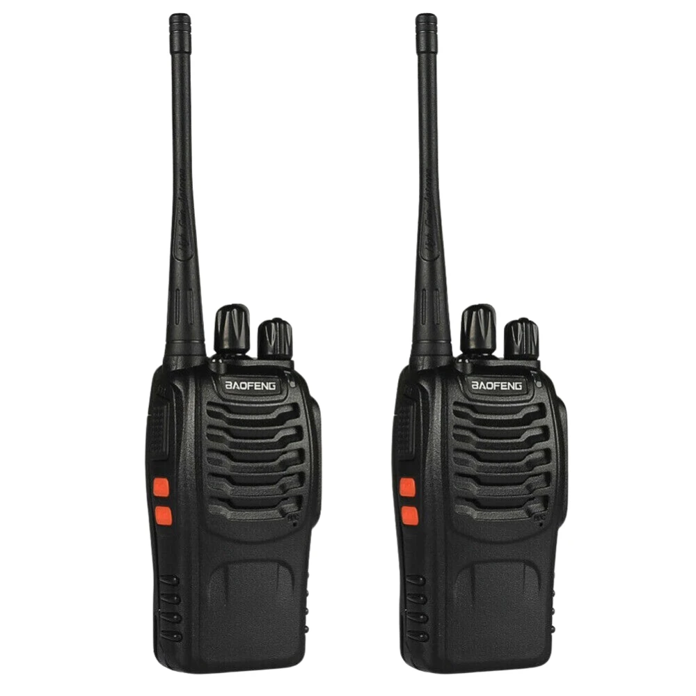 Pachet de 2 walkie talkie Baofeng BF-888S UHF 5W cu căști