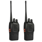 Pachet de 2 walkie talkie Baofeng BF-888S UHF 5W cu căști