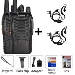 Pachet de 2 walkie talkie Baofeng BF-888S UHF 5W cu căști