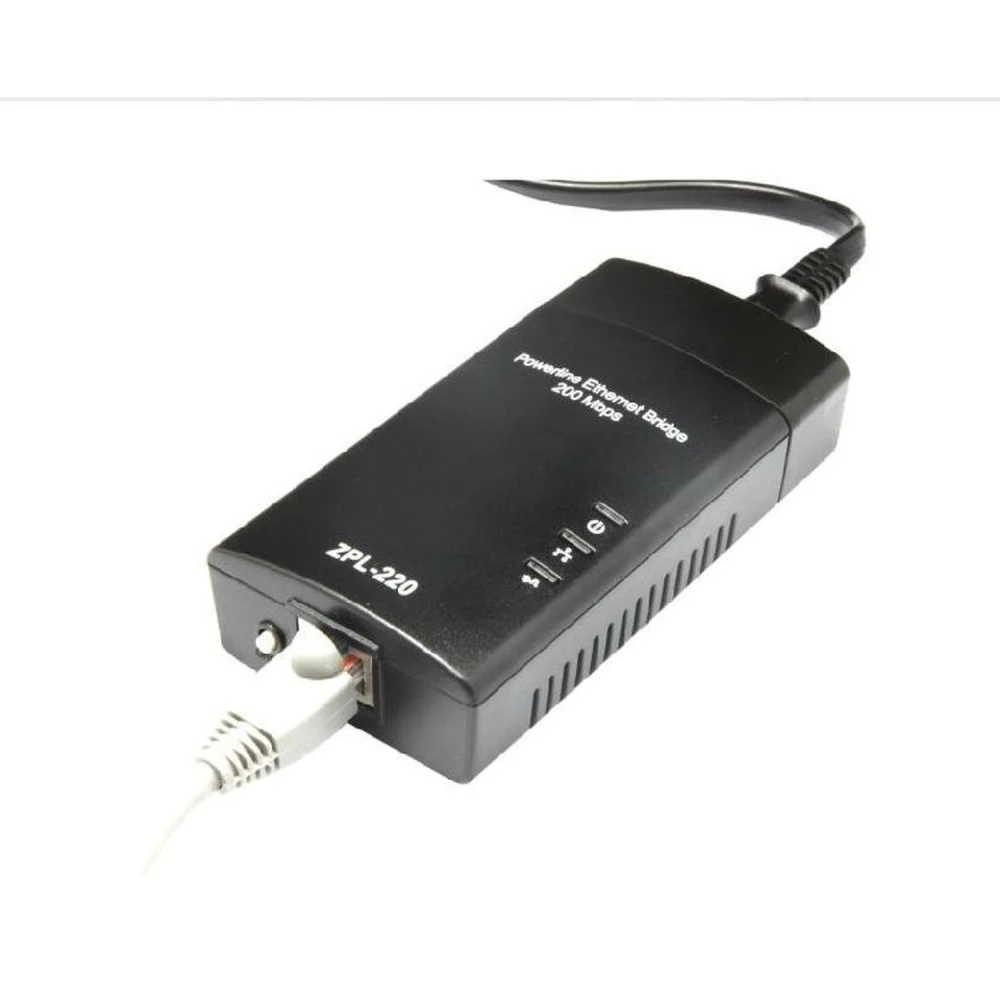 Pachet PLC Ethernet Zinwell ZPL-220 200Mbps pentru conexiune prin rețeaua electrică