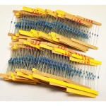 Pachet rezistențe 1/4W 1220 piese - 122 valori diferite