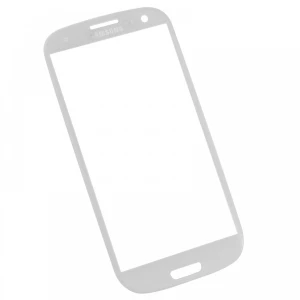 Ecran de sticlă Samsung Galaxy S3 I9300 alb - piesă de calitate