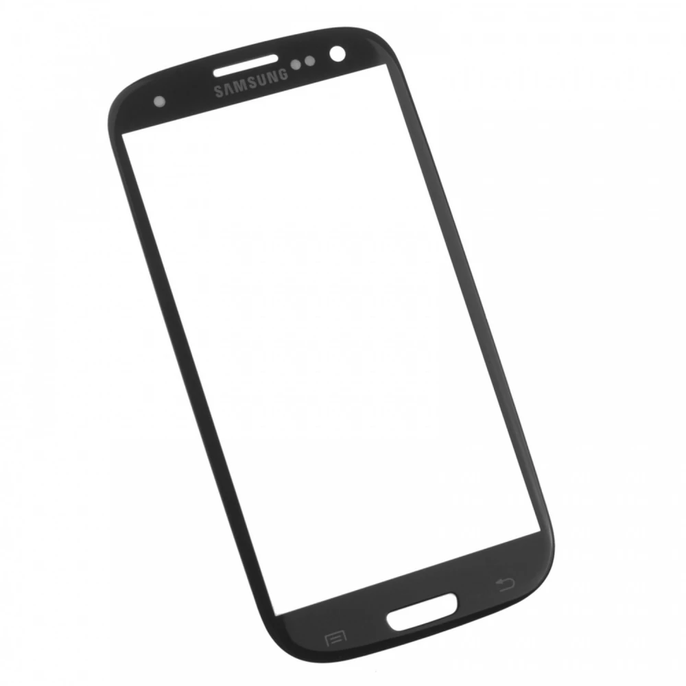 Ecran de sticlă Samsung Galaxy S3 I9300 negru pentru reparații