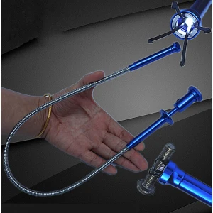 Clește magnetic flexibil cu LED și gheară, cu rază lungă