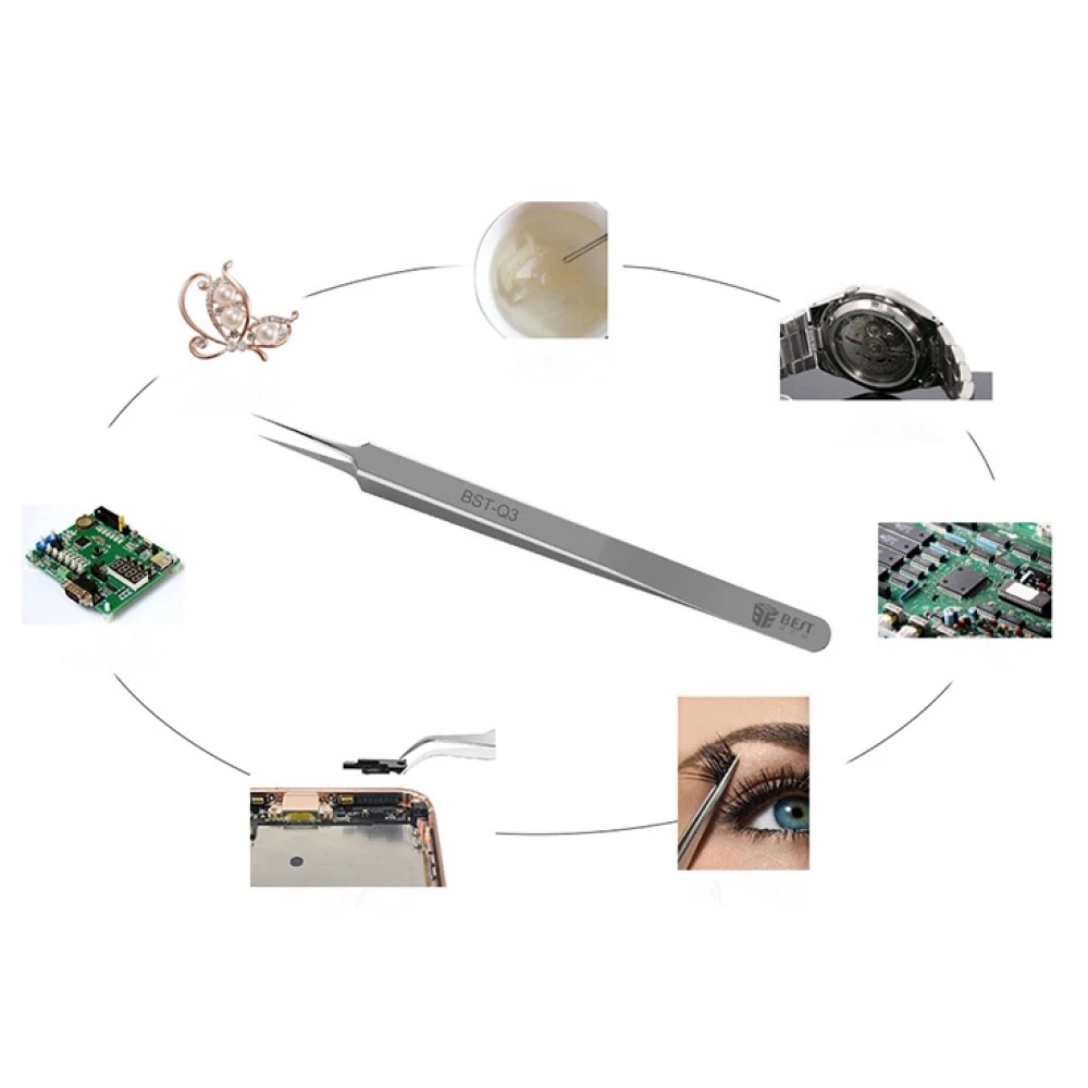 Pensete extrafine pentru electronica Best Q3 drepte pentru indepartarea componentelor electronice