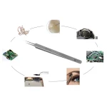 Pensete extrafine pentru electronica Best Q3 drepte pentru indepartarea componentelor electronice