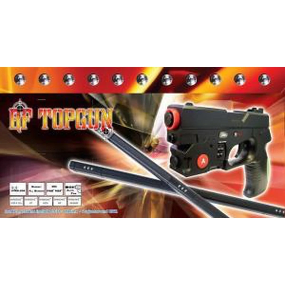 Pistolă RF LCD TopGun pentru PS2, PS3 și PC, compatibilă cu orice TV