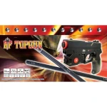 Pistola inalámbrica RF LCD TopGun con stands de leds para calibración en TV