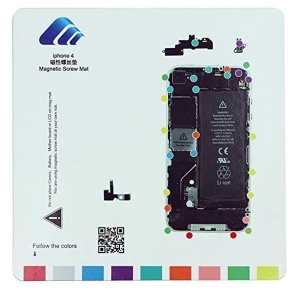 Tablă magnetică pentru organizarea șuruburilor iPhone 4 de satkit