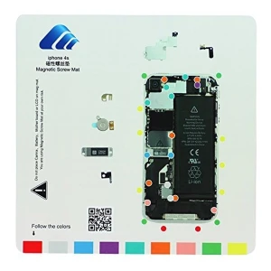 satkit Tablă magnetică pentru organizarea șuruburilor iPhone 4S, practică și sigură