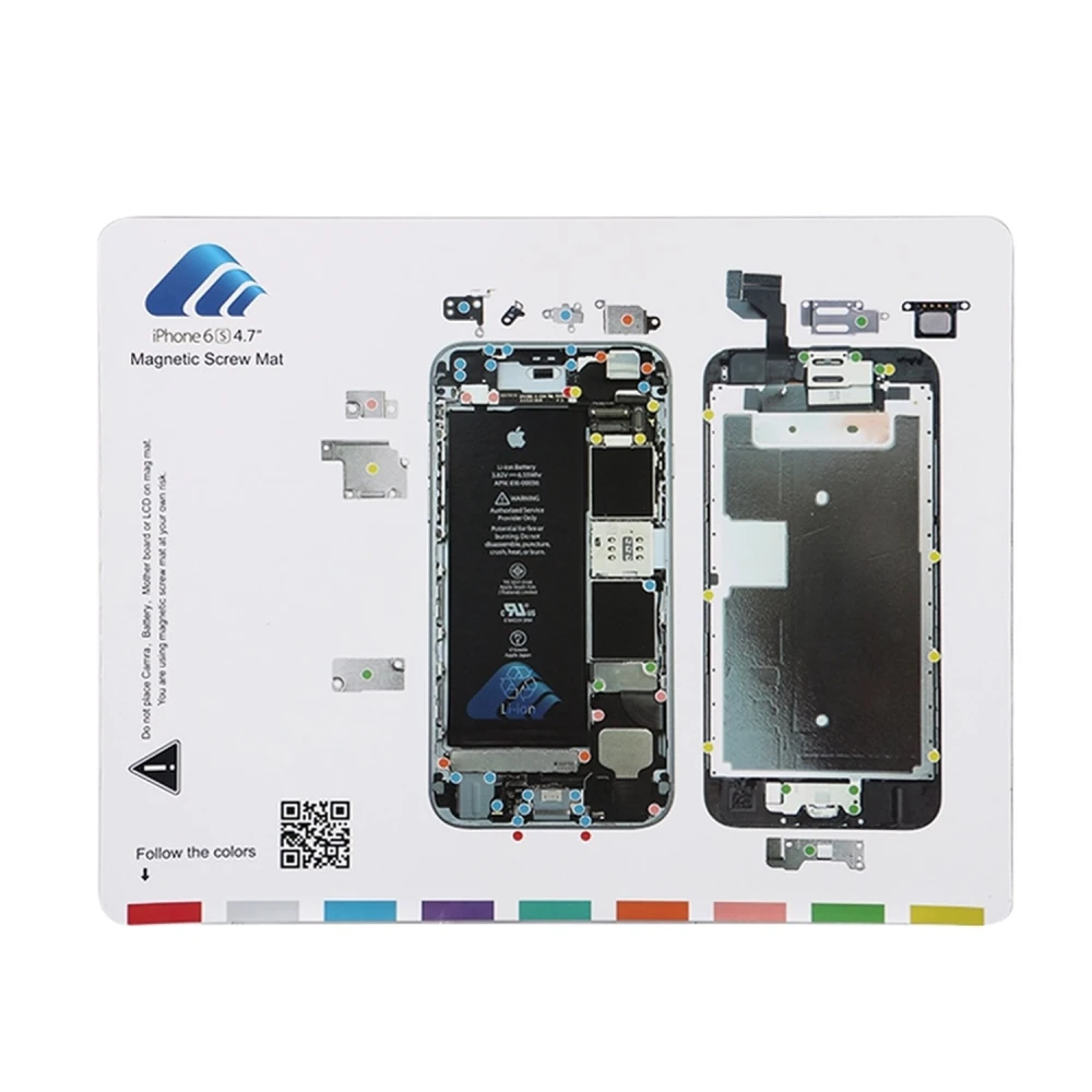 Tablă magnetică pentru organizarea șuruburilor iPhone 6s de la satkit