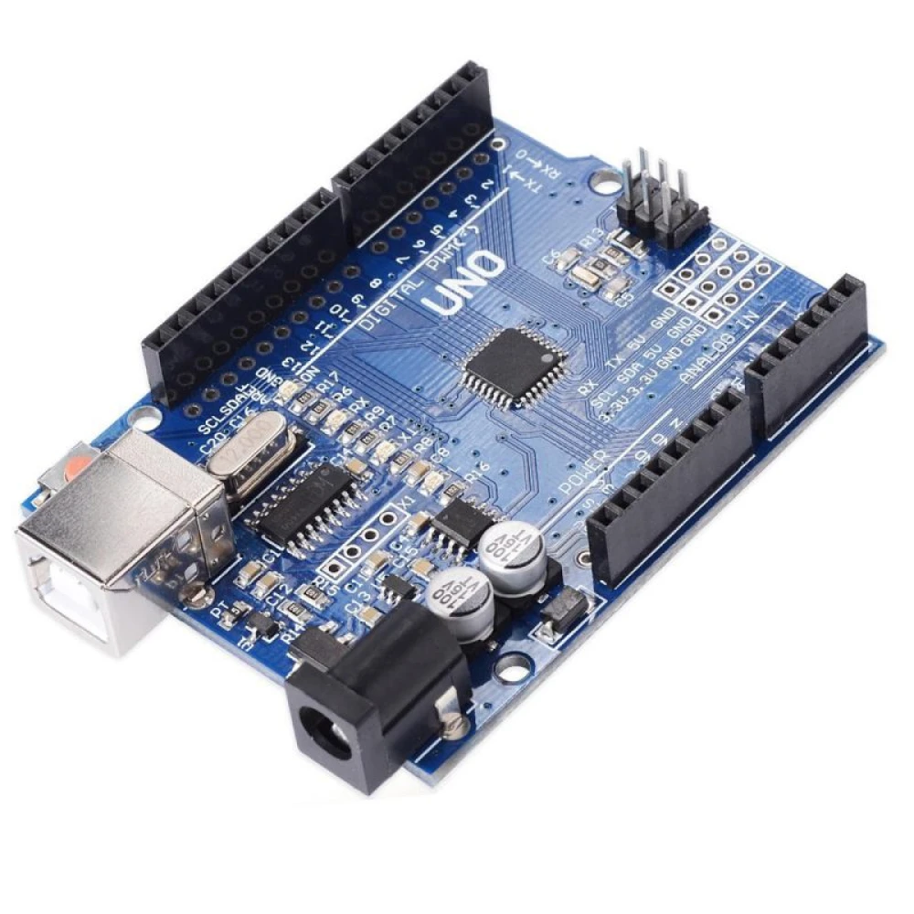 Placă Arduino Uno R3 compatibilă CH340 cu Atmega328p-PU - Satkit