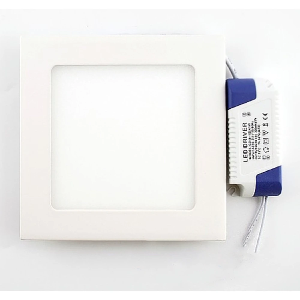 Panou LED pătrat superslim 12W alb rece 6000K pentru iluminat modern