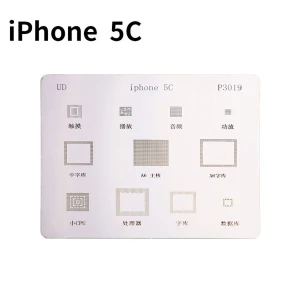 Placă stencil IC iPhone 5C pentru reballing BGA, calitate Mlink