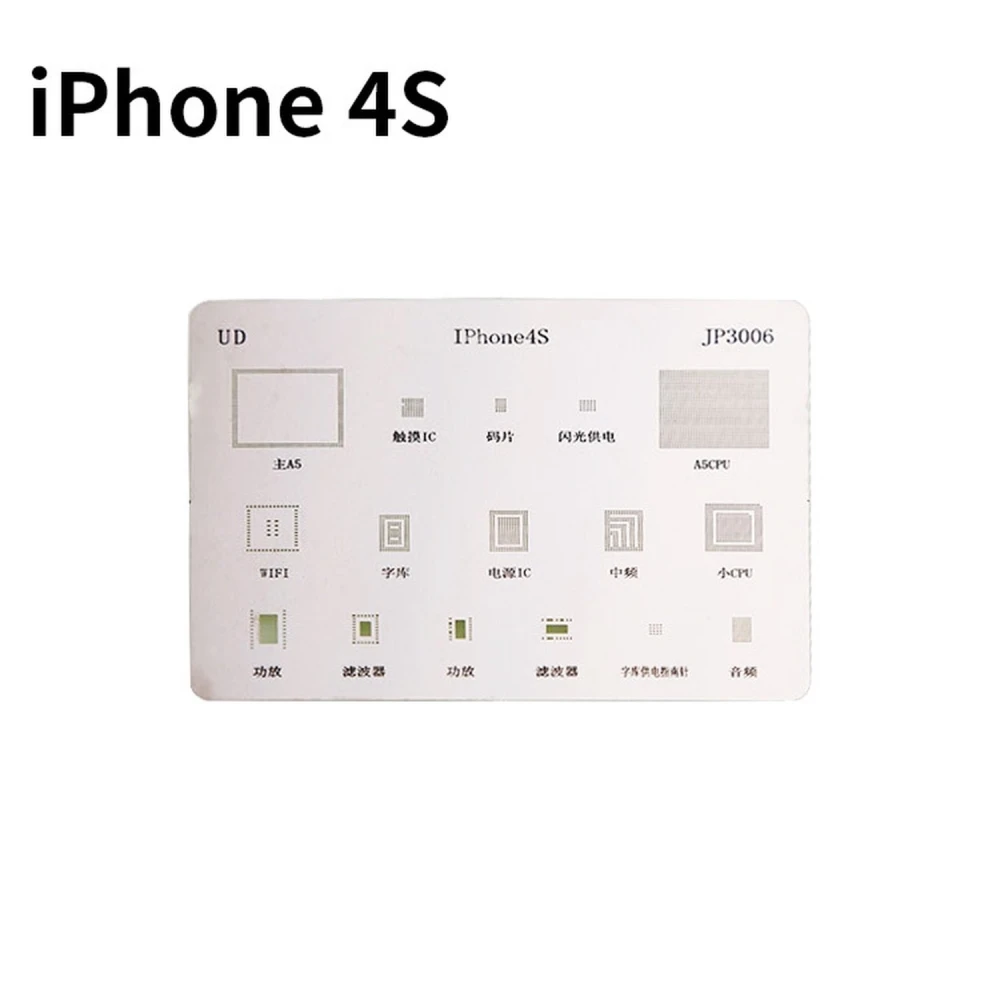 Placă stencil iPhone 4S pentru sudură BGA - Șablon precis Mlink