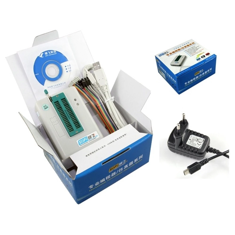 Programator universal USB Sofi SP8-A ISP pentru chipuri EEPROM și Flash