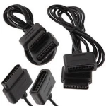 Cablu prelungitor pentru controller SNES negru - cablu extensor Super Nintendo