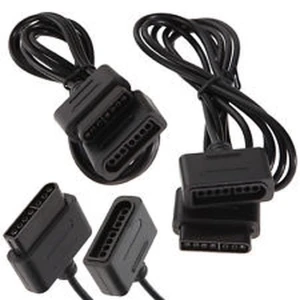 Cablu prelungitor pentru controller SNES negru - cablu extensor Super Nintendo