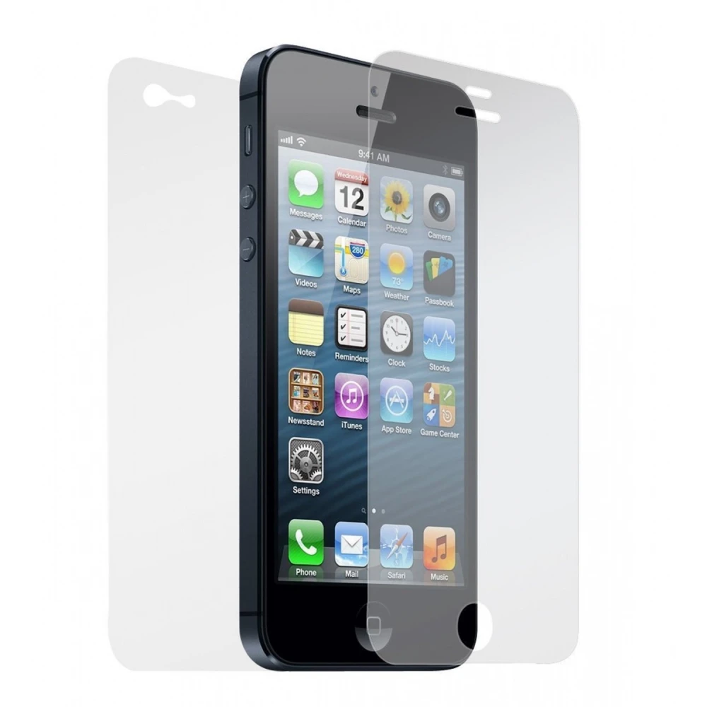 Folie protectie ecran iPhone 5/5s anti-zgarieturi fata si spate