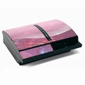 satkit Protector skin PS3 roz - PS3 Console Skin Protector Laser Pink