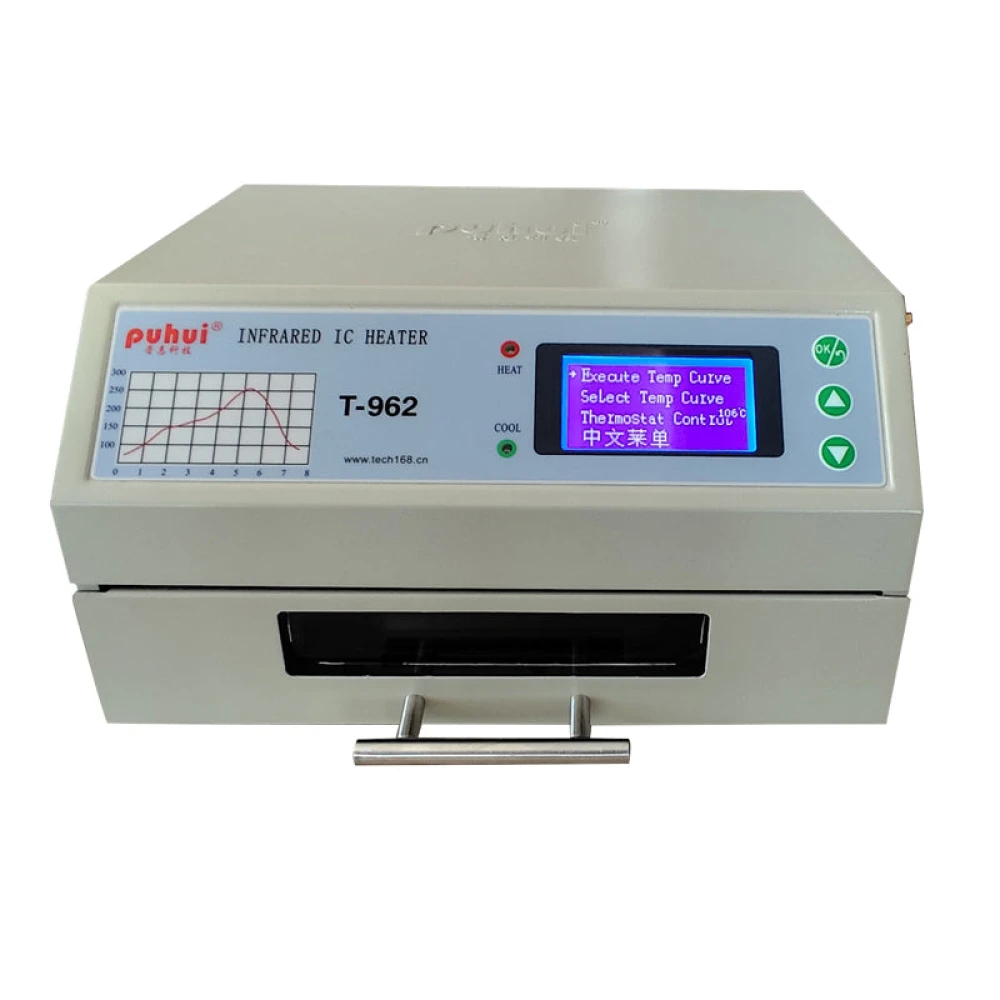 Puhui T-962 V2.0 cuptor reflow infraroșu pentru PCB și componente SMD BGA