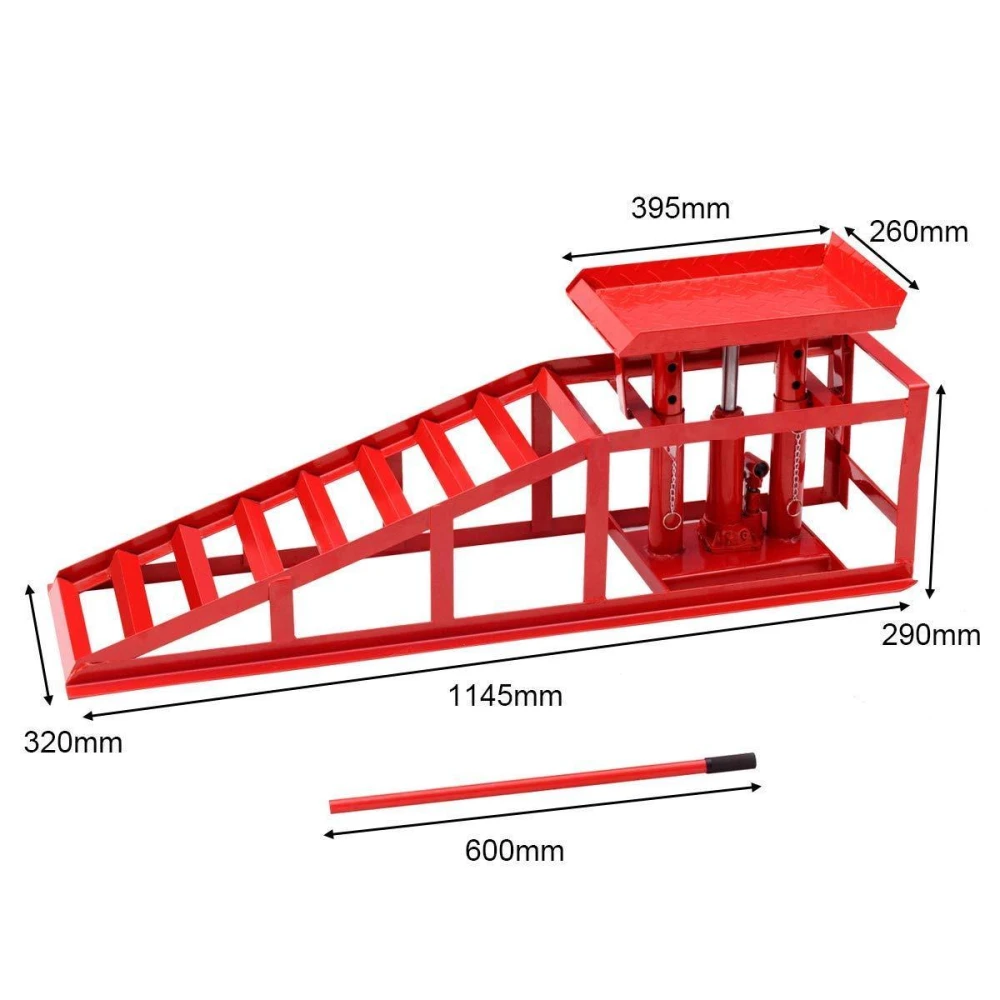 Rampă hidraulică auto 2 tone - elevatoare reglabilă profesională