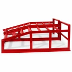 Rampe de Oțel pentru Mașină 2 Tone (4.400 lbs) — Set de 2 Rampe de Serviciu Portabile pentru Schimb de Ulei și Întreținere, Roșii TSX TOOL