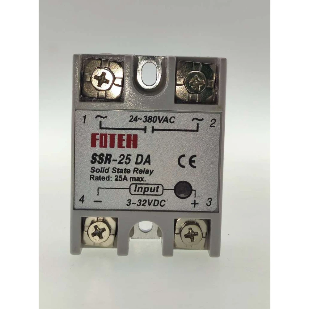 Releu stat solid Fotek SSR-25 25A pentru control electric eficient