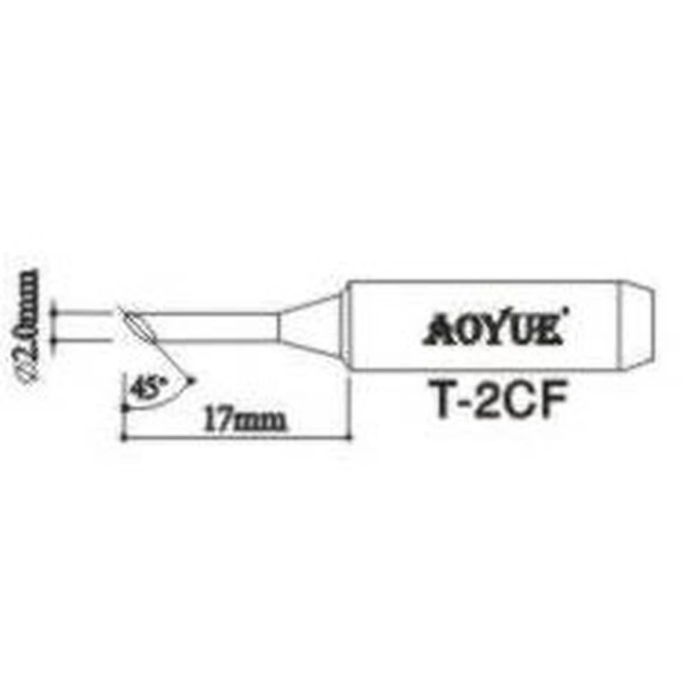 Vârf de lipit Aoyue T2CF compatibil pentru stații de lipit