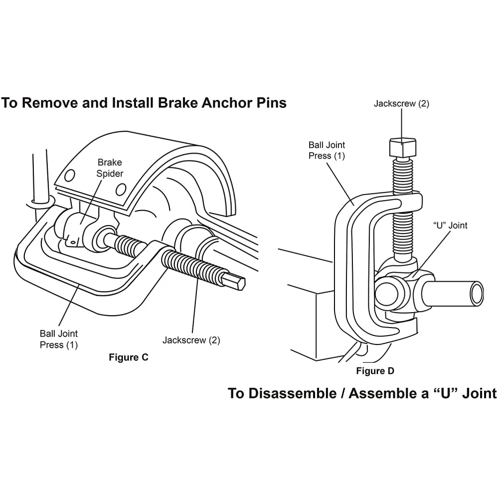 Set 10 piese extractor și instalator capete de bară și silentblock-uri 4x4 pentru vehicule off-road