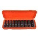 Set de 10 chei tubulare impact lungi 1/2 10-24mm TSX TOOL pentru atelier
