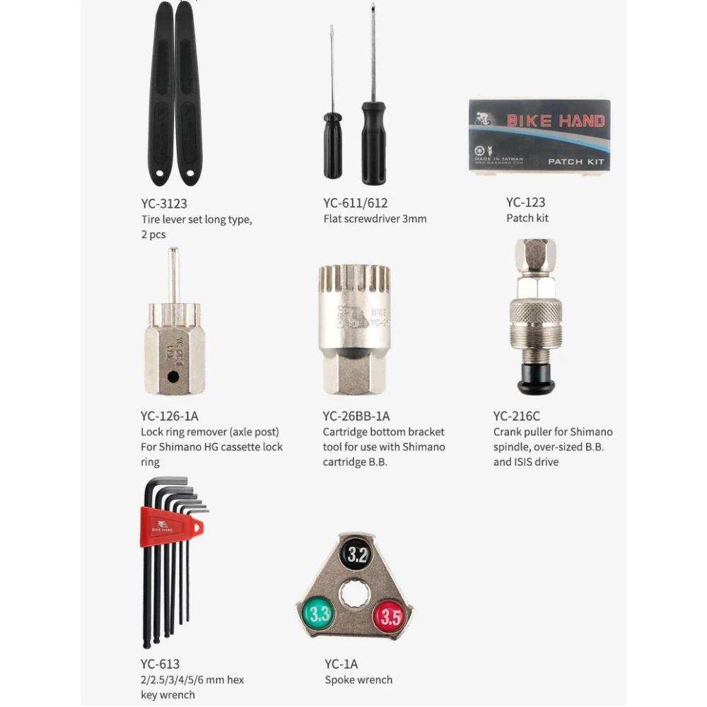 Set de unelte pentru bicicletă 18 în 1 Bikehand