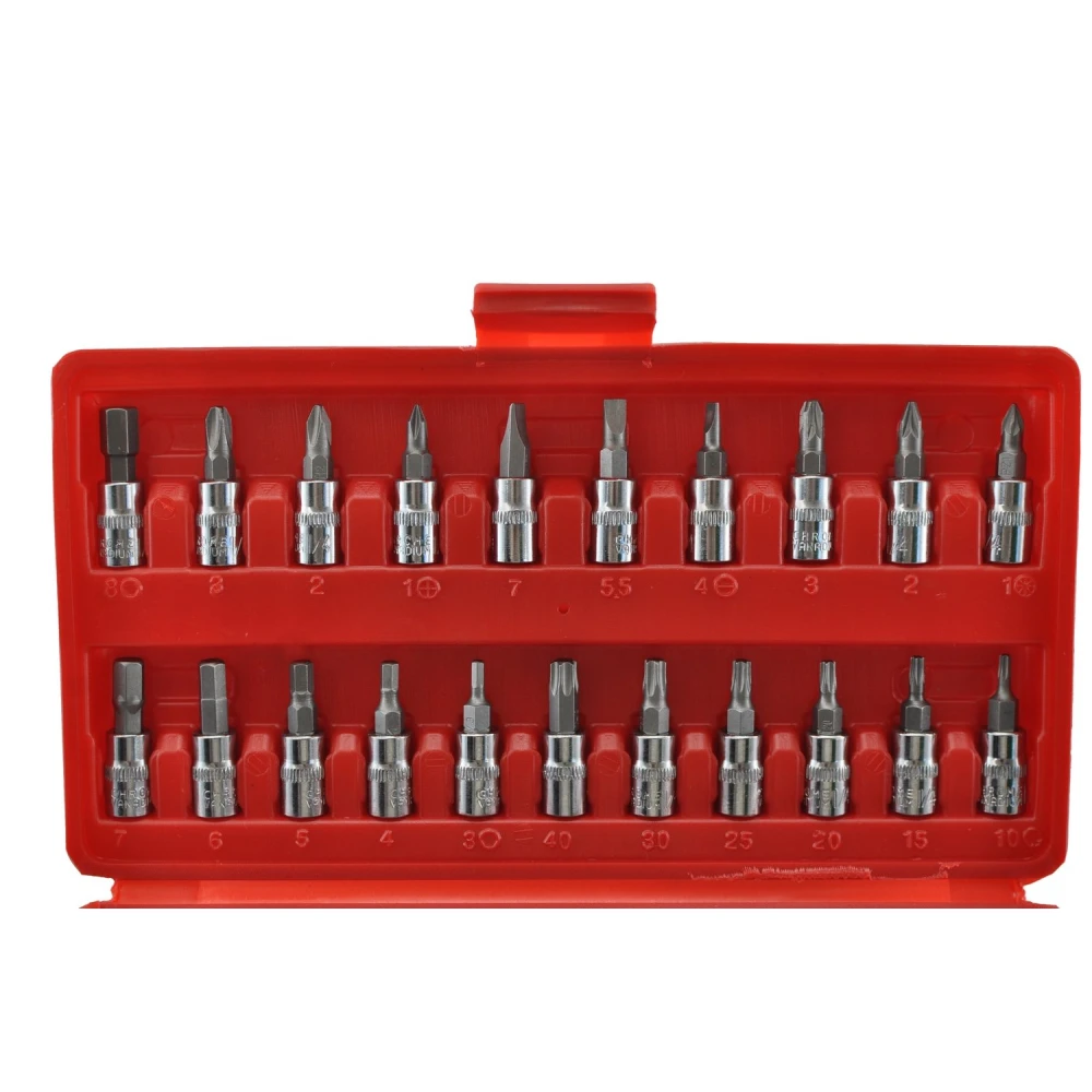 Set chei tubulare hexagonale 1/4 46 piese TSX TOOL pentru auto și bricolaj