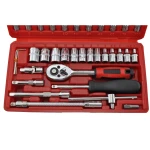 Set chei tubulare hexagonale 1/4 46 piese TSX TOOL pentru auto și bricolaj