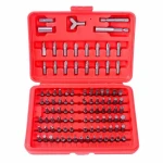 Set biți șurubelniță magnetic 100 piese TSX TOOL - Hexagonal și Torx