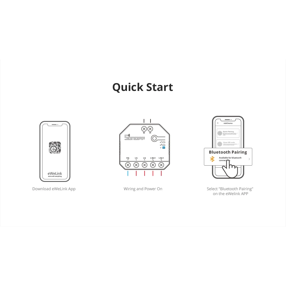 SONOFF DUAL R3 întrerupător inteligent dual cu măsurare putere