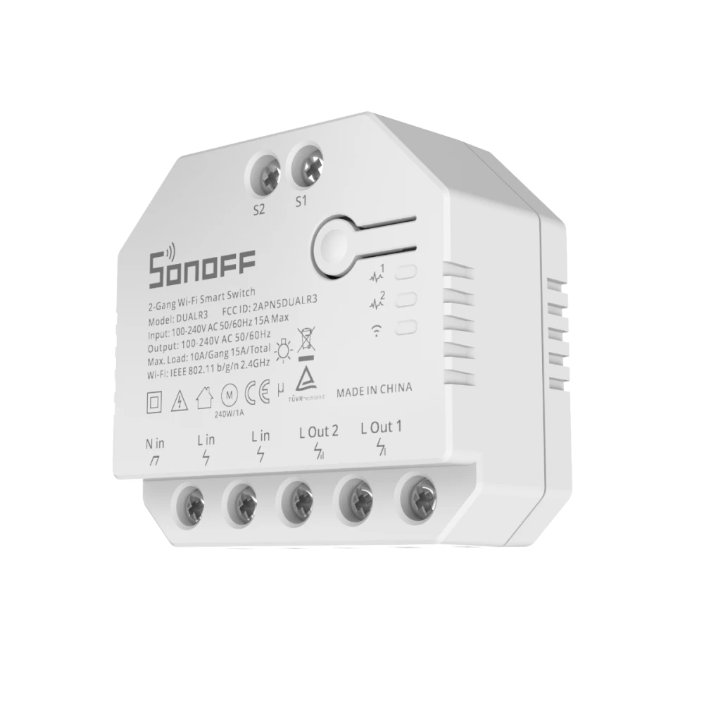 SONOFF DUAL R3 întrerupător inteligent dual cu măsurare putere