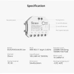 SONOFF DUAL R3 întrerupător inteligent dual cu măsurare putere