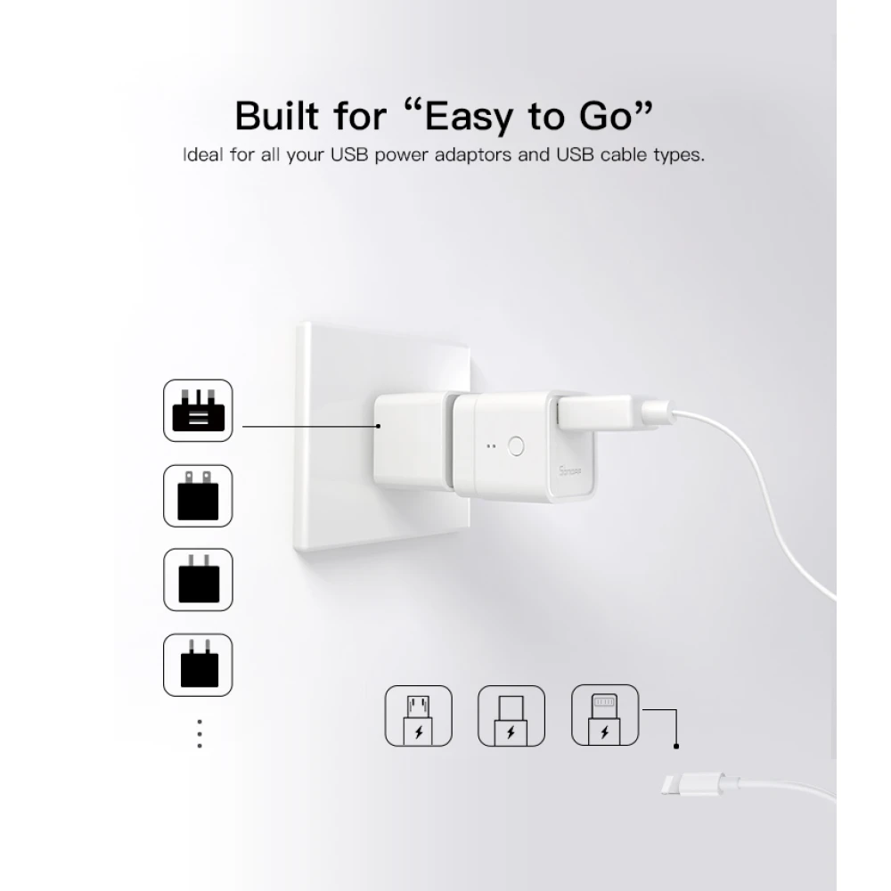 SONOFF Micro adaptor USB WiFi inteligent pentru control de la distanță și automatizare