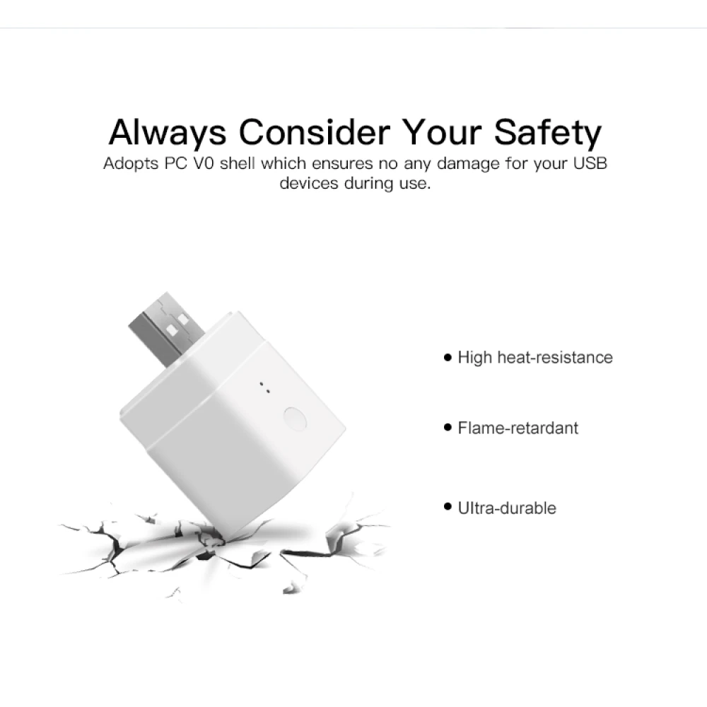 SONOFF Micro adaptor USB WiFi inteligent pentru control de la distanță și automatizare