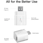 SONOFF Micro adaptor USB WiFi inteligent pentru control de la distanță și automatizare