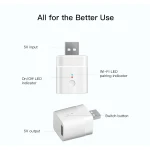 SONOFF Micro adaptor USB WiFi inteligent pentru control de la distanță și automatizare